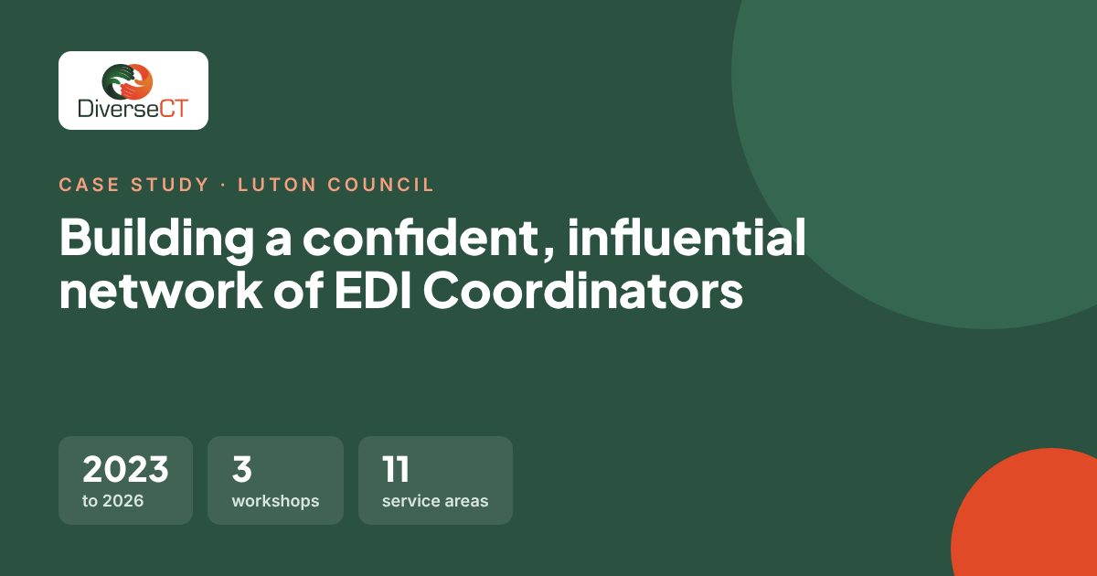 Building a confident, influential network of EDI Coordinators